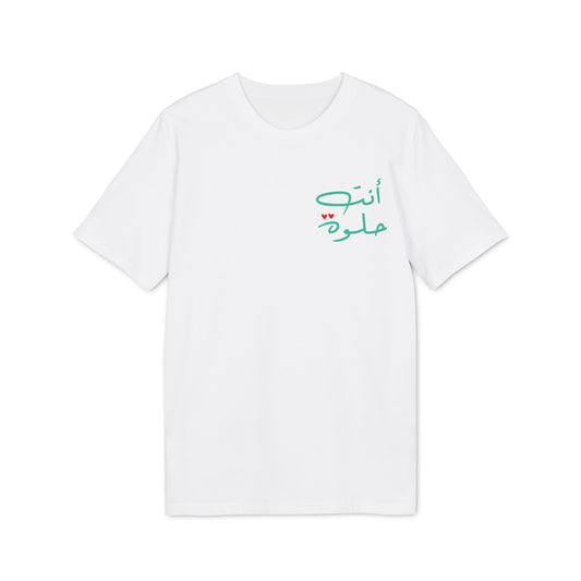 Enty Helwa- Arabic T-shirt - White/Green